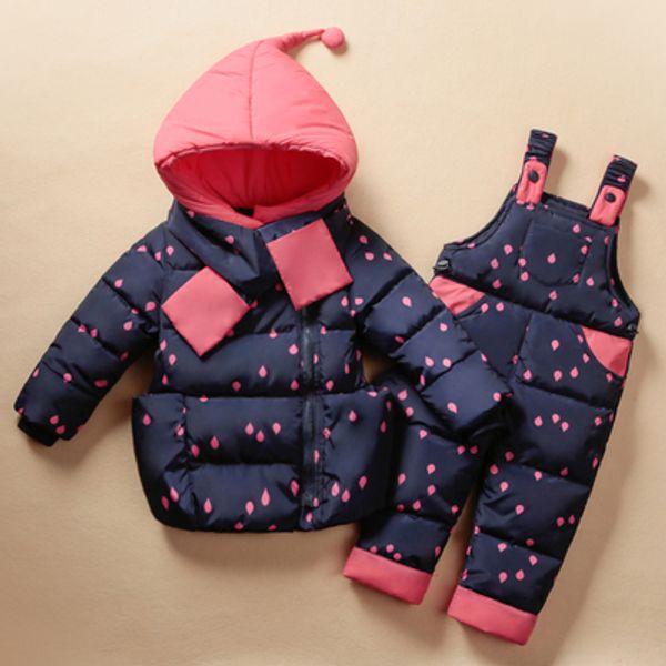 2018 winter children's clothing set kids ski suit overalls baby girls down coat warm snowsuits jackets+bib pants 2pcs/set 0-5t, Blue;gray
2018 winter children's clothing set kids ski suit overalls baby girls down coat warm snowsuits jackets+bib pants 2pcs/set 0-5t, Blue;gray