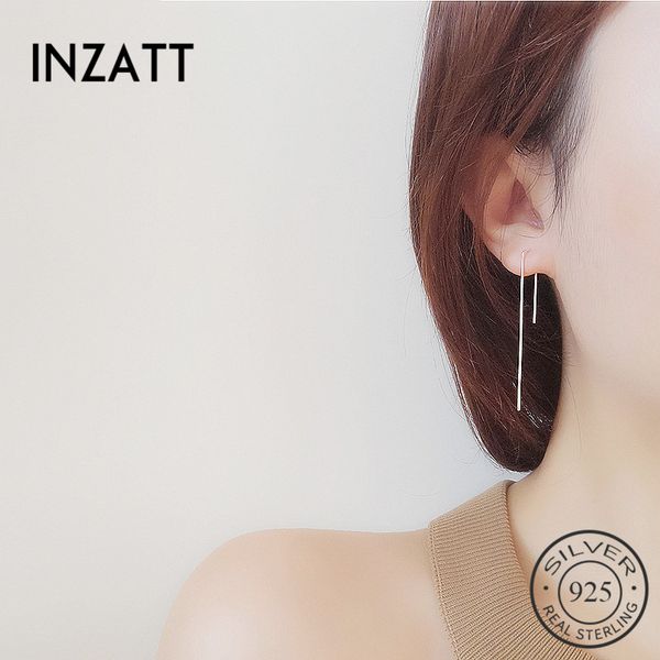 inzatt style 925 sterling silver trendy drop earrings japan and south korea women simple jewelry bijoux for birthday party, Golden;silver
inzatt style 925 sterling silver trendy drop earrings japan and south korea women simple jewelry bijoux for birthday party, Golden;silver