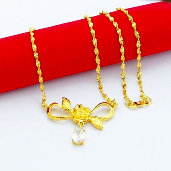 24k gold necklaces jewelry wholesale water-drop chain women's luxury necklaces yellow gold color jewellery, Silver
24k gold necklaces jewelry wholesale water-drop chain women's luxury necklaces yellow gold color jewellery, Silver