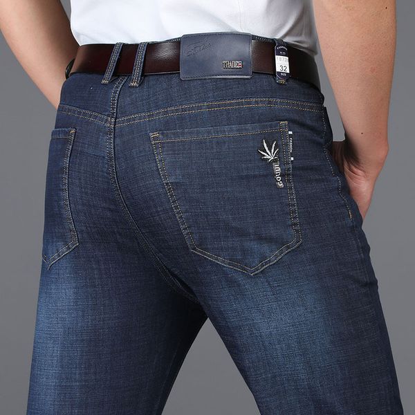 brand clothing men jeans spring summer high-quality full length jeans men fashion slim straight males causal denim pants homme, Blue
brand clothing men jeans spring summer high-quality full length jeans men fashion slim straight males causal denim pants homme, Blue