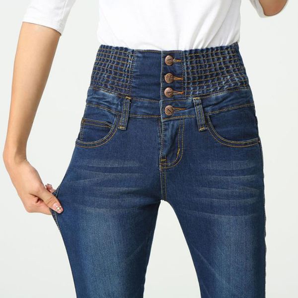 cotton denim pants fashion women elastic high waist skinny stretch jean female spring jeans pantalones mujer plus size, Blue
cotton denim pants fashion women elastic high waist skinny stretch jean female spring jeans pantalones mujer plus size, Blue