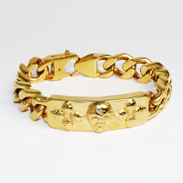 stainless steel bracelets for men cuban link chain gold color 12mm width bracelets bangle male jewelry gift good quality vb692, Black
stainless steel bracelets for men cuban link chain gold color 12mm width bracelets bangle male jewelry gift good quality vb692, Black