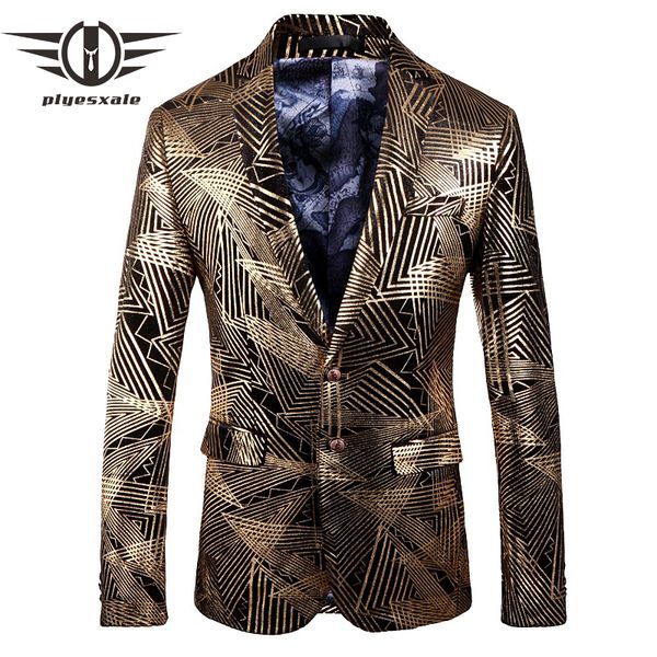plyesxale gold blazer for men 2018 autumn slim fit mens striped blazer fashion printed men's party wear terno masculino q157, White;black
plyesxale gold blazer for men 2018 autumn slim fit mens striped blazer fashion printed men's party wear terno masculino q157, White;black
