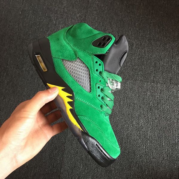 (With Box)Free Shipping 5 Oregon Ducks PE Shoes High Quality Man Green Black 5s Shoes
(With Box)Free Shipping 5 Oregon Ducks PE Shoes High Quality Man Green Black 5s Shoes