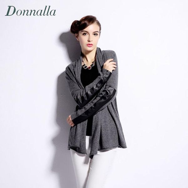 autumn women pu leather stitching long-sleeved solid color knit cardigan sweater fashion ladies heaps collar sweaters coats, White;black
autumn women pu leather stitching long-sleeved solid color knit cardigan sweater fashion ladies heaps collar sweaters coats, White;black