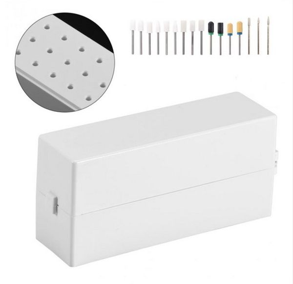 30 holes nail art drill grinding head bit display storage container stand box rack manicure tool, Silver
30 holes nail art drill grinding head bit display storage container stand box rack manicure tool, Silver