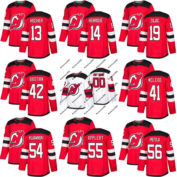 2017-2018 Season New Jersey Devils Jersey 54 Ryan Kujawinski 55 Ken Appleby 56 Blake Pietila Mens Womens Youth Custom Hockey Jerseys
2017-2018 Season New Jersey Devils Jersey 54 Ryan Kujawinski 55 Ken Appleby 56 Blake Pietila Mens Womens Youth Custom Hockey Jerseys