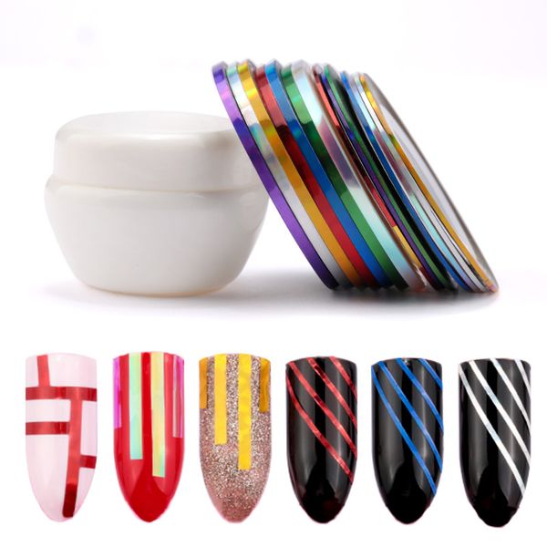 7 pcs striping tape line nail sticker mermaid solid color design decals manicure diy uv gel acrylic tips tools nails decorations, Black
7 pcs striping tape line nail sticker mermaid solid color design decals manicure diy uv gel acrylic tips tools nails decorations, Black