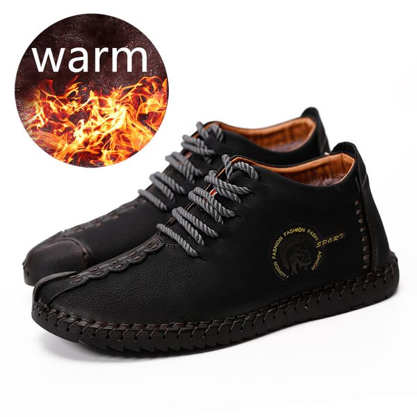 men's warm walking outdoor comfortable fitness sports high warm boots trainers big size, Black
men's warm walking outdoor comfortable fitness sports high warm boots trainers big size, Black