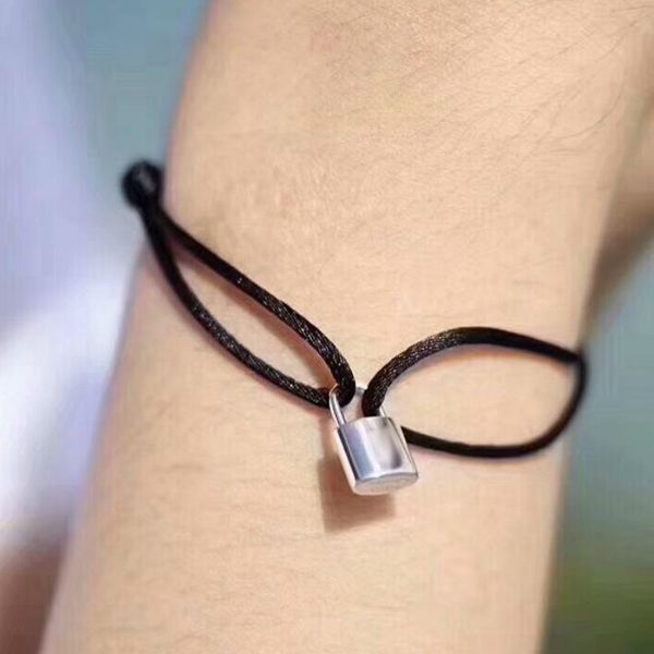 New Brand Women Lover Bangle Handmade Adjustable Rope Chain Bracelet Charm Lock Pendant Titanium Stainless Steel for gift With letter 2123
New Brand Women Lover Bangle Handmade Adjustable Rope Chain Bracelet Charm Lock Pendant Titanium Stainless Steel for gift With letter 2123