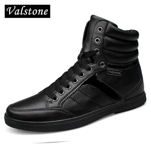 valstone quality men's high genuine leather shoes cold winter warm snow boots luxury lace-ups sneakers flats plus size 38-48, Black
valstone quality men's high genuine leather shoes cold winter warm snow boots luxury lace-ups sneakers flats plus size 38-48, Black