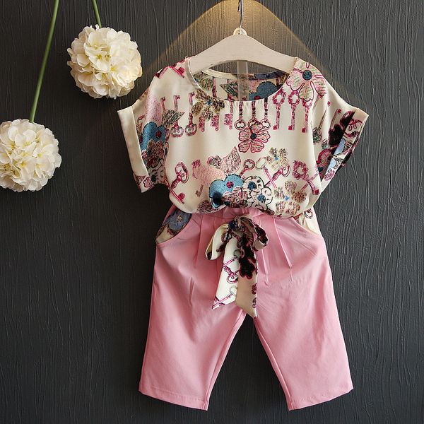 children clothing girls summer cloth set 2pcs short sleeve shirt+pants set girls cloth, White
children clothing girls summer cloth set 2pcs short sleeve shirt+pants set girls cloth, White