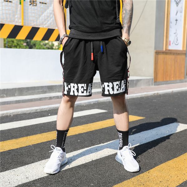 2018 men straight knee length shorts summer hip hop male black shorts cotton casual loose elastic waist letter masculino, White;black
2018 men straight knee length shorts summer hip hop male black shorts cotton casual loose elastic waist letter masculino, White;black