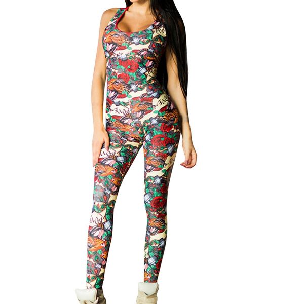 women fitness yoga jumpsuit sports suit floral backless female gym tracksuit ladies workout jogging set running sportswear, White;red
women fitness yoga jumpsuit sports suit floral backless female gym tracksuit ladies workout jogging set running sportswear, White;red