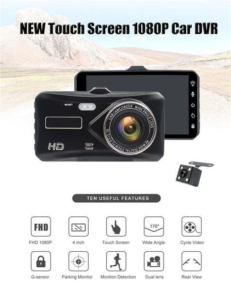 2ch car dvr touch screen car camera driving digital recorder 4 inches full hd 1080p 170 degrees night vision g-sensor parking monitor
2ch car dvr touch screen car camera driving digital recorder 4 inches full hd 1080p 170 degrees night vision g-sensor parking monitor