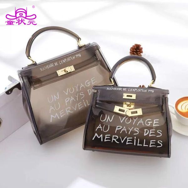 2018 the new fashion women two size pvc handbag letter anti-theft shoulder bag candy color tote bags
2018 the new fashion women two size pvc handbag letter anti-theft shoulder bag candy color tote bags