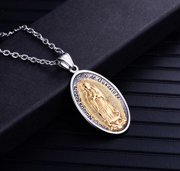 new popular jewelry wholesale manly lady mary pendant european and american titanium steel necklace hanging decorations popular fashion sale, Silver
new popular jewelry wholesale manly lady mary pendant european and american titanium steel necklace hanging decorations popular fashion sale, Silver