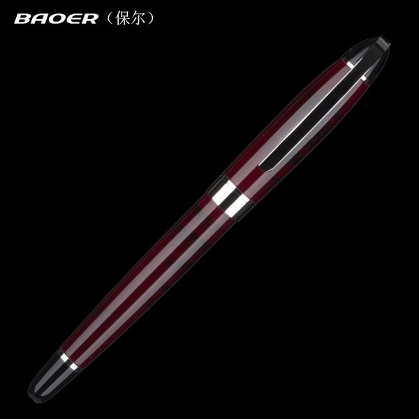 executive gel pen (rollerball pen) baoer 517 dark red marble, Blue;orange 
executive gel pen (rollerball pen) baoer 517 dark red marble, Blue;orange