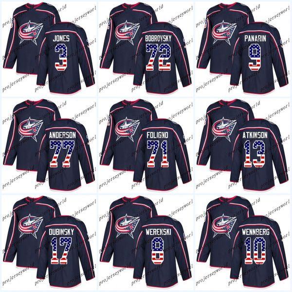 Womens USA Flag Stitched Columbus Blue Jackets Cam Atkinson Sergei Bobrovsky Artemi Panarin Nick Foligno Seth Jones 2018 New Hockey Jersey
Womens USA Flag Stitched Columbus Blue Jackets Cam Atkinson Sergei Bobrovsky Artemi Panarin Nick Foligno Seth Jones 2018 New Hockey Jersey