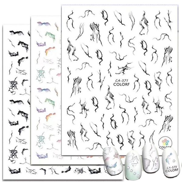 3d nail art sticker ca-371-372-373nseries template decals tool diy nail decoration tools, Black
3d nail art sticker ca-371-372-373nseries template decals tool diy nail decoration tools, Black