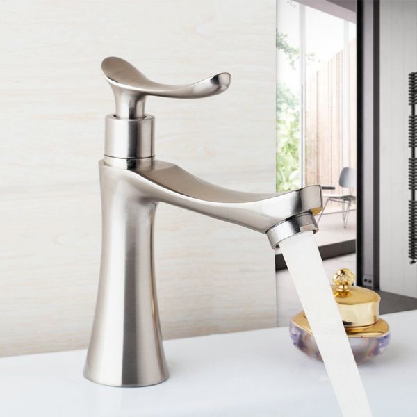 nickel brushed bathroom basin sink faucet stream spout cold tap bathroom sink taps deck mounted single handle faucet tap
nickel brushed bathroom basin sink faucet stream spout cold tap bathroom sink taps deck mounted single handle faucet tap