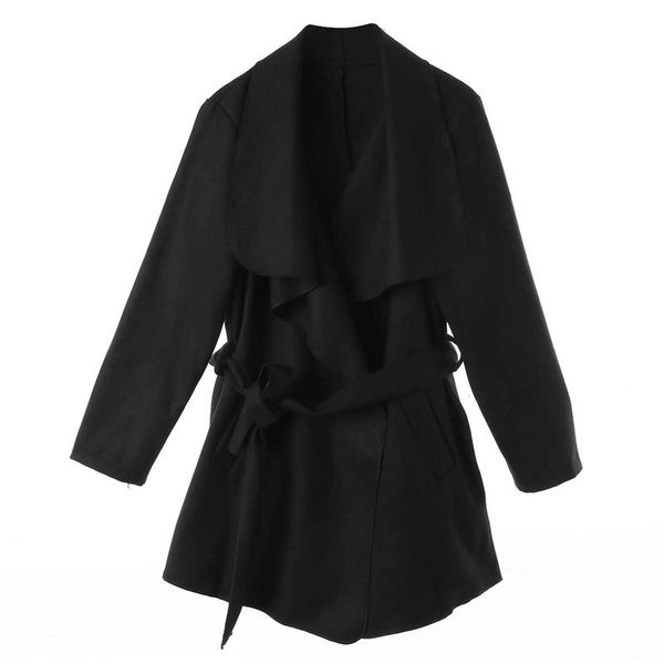 women coat trench long sleeve slim waist casual autumn winter outwear clothes females outwear trench ladies coats, Tan;black
women coat trench long sleeve slim waist casual autumn winter outwear clothes females outwear trench ladies coats, Tan;black