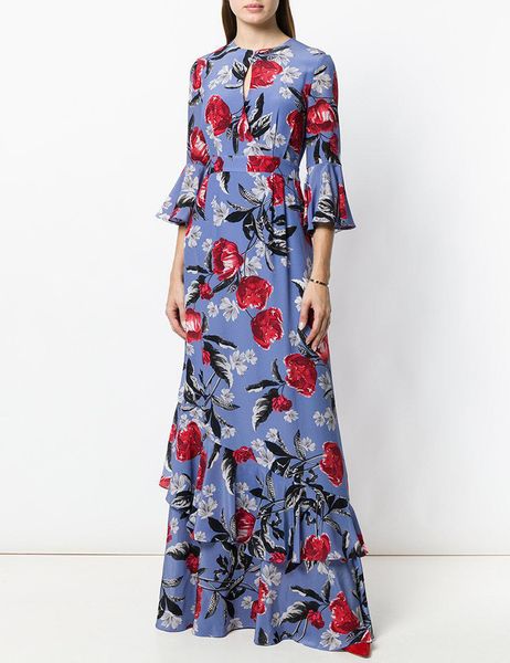fashion print women dress round neck flare sleeve casual dresses 08k514-b, Black;gray
fashion print women dress round neck flare sleeve casual dresses 08k514-b, Black;gray