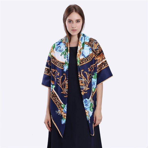 new royal large scarf women silk female 130*130cm hijab spain printing fashion wrap twill foulard square scarves shawl neckerchief flor otcn, White;black
new royal large scarf women silk female 130*130cm hijab spain printing fashion wrap twill foulard square scarves shawl neckerchief flor otcn, White;black