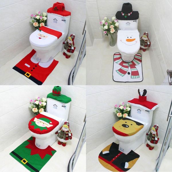 toilet seat covers christmas decoration 3 piece/set santa elk elf toilet seat covers rug l bathroom set xmas gift supplies
toilet seat covers christmas decoration 3 piece/set santa elk elf toilet seat covers rug l bathroom set xmas gift supplies