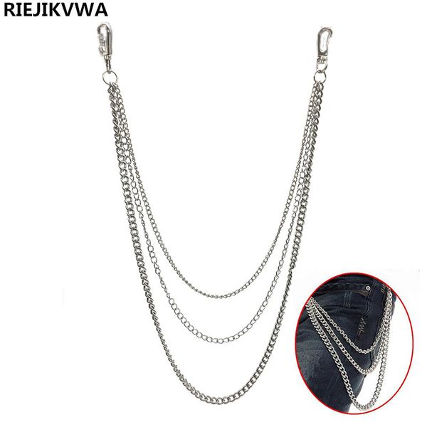 25.2" three strands metal wallet chain silver 3layer rock punk hook biker trousers pant waist link belt chain fshion men jewelry
25.2" three strands metal wallet chain silver 3layer rock punk hook biker trousers pant waist link belt chain fshion men jewelry