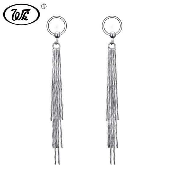 wk solid 925 sterling silver long tassel earrings 2017 geometric round with simple chain earings studs jewelry womens yw eb076, Golden;silver
wk solid 925 sterling silver long tassel earrings 2017 geometric round with simple chain earings studs jewelry womens yw eb076, Golden;silver