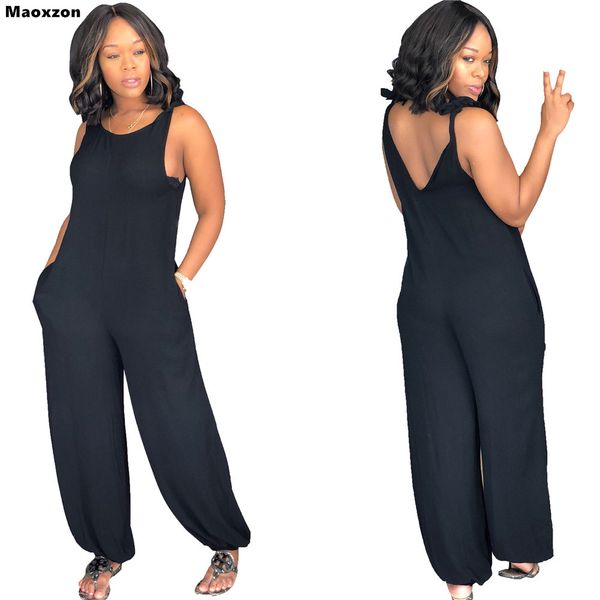 maoxzon women's strap loose jumpsuits rompers black summer sleeveless backless suspenders one piece pants xxl for female, Black;white
maoxzon women's strap loose jumpsuits rompers black summer sleeveless backless suspenders one piece pants xxl for female, Black;white