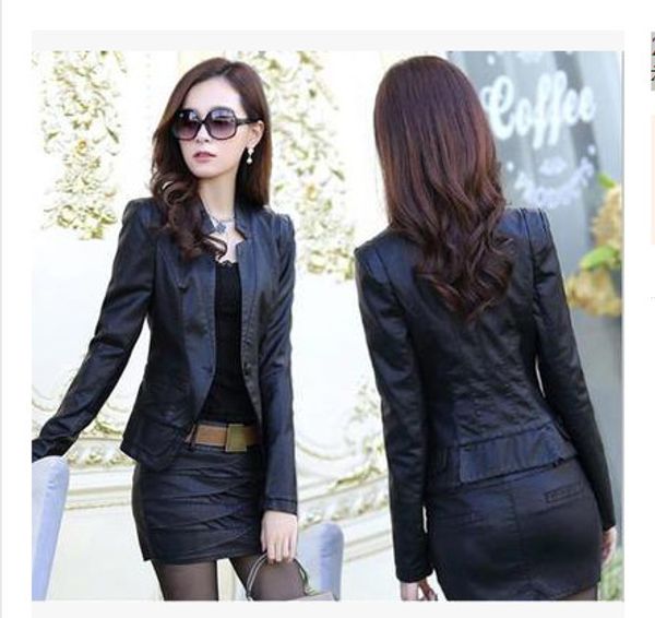 skirts spring fashion pu leather jacket 2018 korean autumn slim locomotive short coat lady faux leather jacket xxxl, Black
skirts spring fashion pu leather jacket 2018 korean autumn slim locomotive short coat lady faux leather jacket xxxl, Black