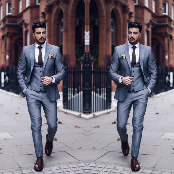 latest customize slim fit groom tuxedos groomsmen grey side vent suit wedding men's suits (jacket+pants+vest), Black;gray
latest customize slim fit groom tuxedos groomsmen grey side vent suit wedding men's suits (jacket+pants+vest), Black;gray
