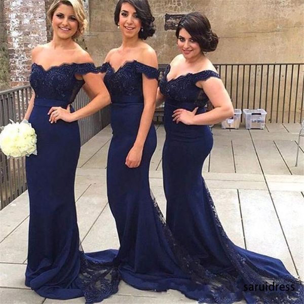 off shoulder lace long wedding party dresses navy blue maid of honor dresses sweetheart satin mermaid bridesmaid dresses, White;pink
off shoulder lace long wedding party dresses navy blue maid of honor dresses sweetheart satin mermaid bridesmaid dresses, White;pink