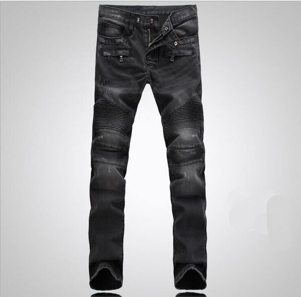 fashion men's foreign trade light blue black jeans pants motorcycle biker men washing to do the old fold trousers casual runway denimuc
fashion men's foreign trade light blue black jeans pants motorcycle biker men washing to do the old fold trousers casual runway denimuc