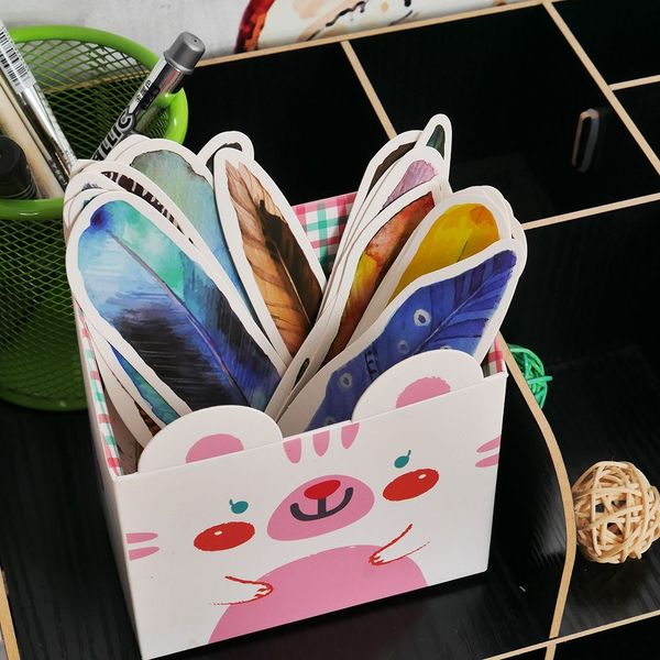 30pcs/lot cute kawaii paper bookmark vintage feathers book marks for kids school materials ing
30pcs/lot cute kawaii paper bookmark vintage feathers book marks for kids school materials ing