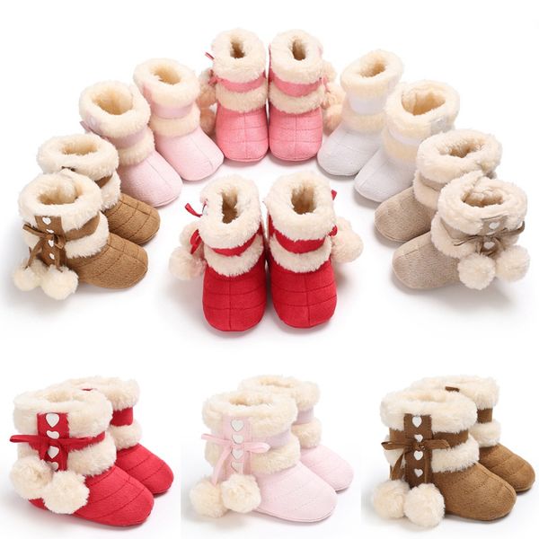 puseky newborn baby girls boys pom pom ball fleece plush lined shoses xmas winter warm snow boots non-slip shoes christmas gift, Black;grey
puseky newborn baby girls boys pom pom ball fleece plush lined shoses xmas winter warm snow boots non-slip shoes christmas gift, Black;grey