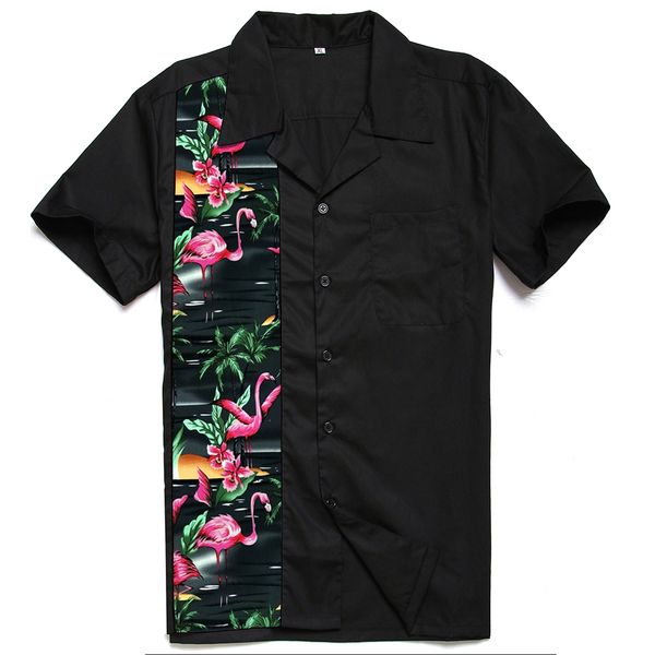 summer men's floral flamingo shirt short sleeve turn down collar party shirts punk flamingo men clothing soft comfortable, White;black
summer men's floral flamingo shirt short sleeve turn down collar party shirts punk flamingo men clothing soft comfortable, White;black