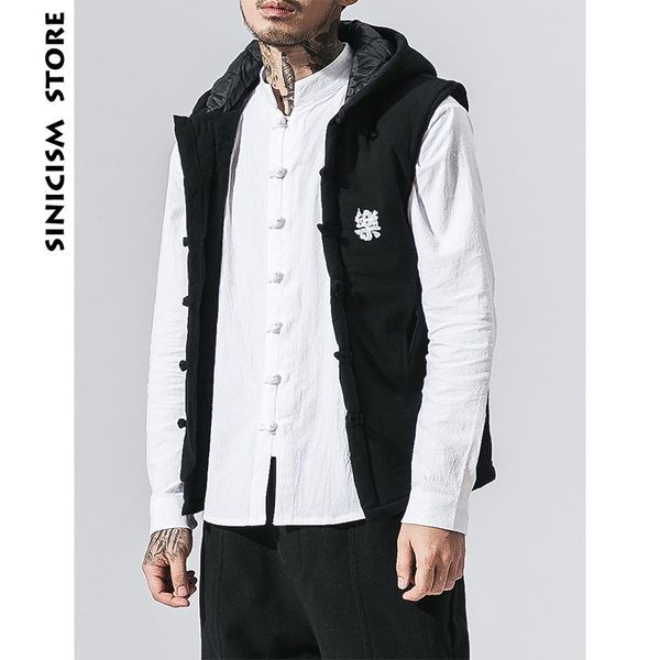 sinicism store men winter vest 2018 man cotton embroidery sleeveless jackets coats male casual warm coats hooded vest outerwear, Black;white
sinicism store men winter vest 2018 man cotton embroidery sleeveless jackets coats male casual warm coats hooded vest outerwear, Black;white