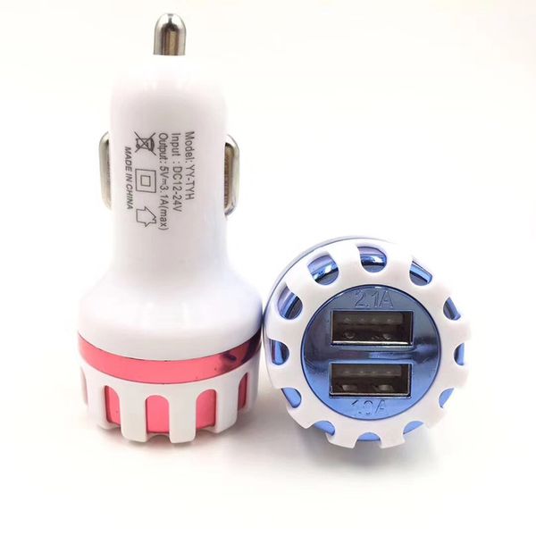 High Qiality Dual USB Ports Led Light Sun Flower Car Charger 5V 2.1A 2 Port Mini Plug ABS Auto Charger Adaptor for Samsung Iphone
High Qiality Dual USB Ports Led Light Sun Flower Car Charger 5V 2.1A 2 Port Mini Plug ABS Auto Charger Adaptor for Samsung Iphone