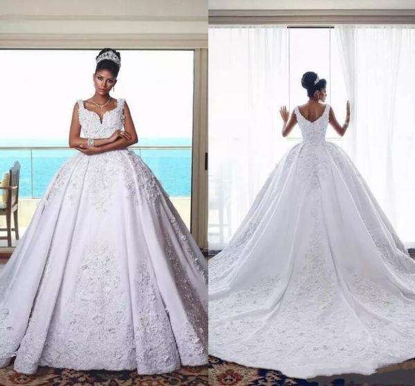 2018 arabic dubai straps a line satin wedding dresses full lace appliqued beaded wedding bridal gowns custom made country wedding gowns, White
2018 arabic dubai straps a line satin wedding dresses full lace appliqued beaded wedding bridal gowns custom made country wedding gowns, White