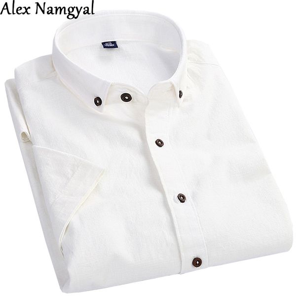 al61 2016 summer new arrival men's short sleeve solid shirt mens quality casual shirt brand 100% cotton dress shirts camisa, White;black
al61 2016 summer new arrival men's short sleeve solid shirt mens quality casual shirt brand 100% cotton dress shirts camisa, White;black