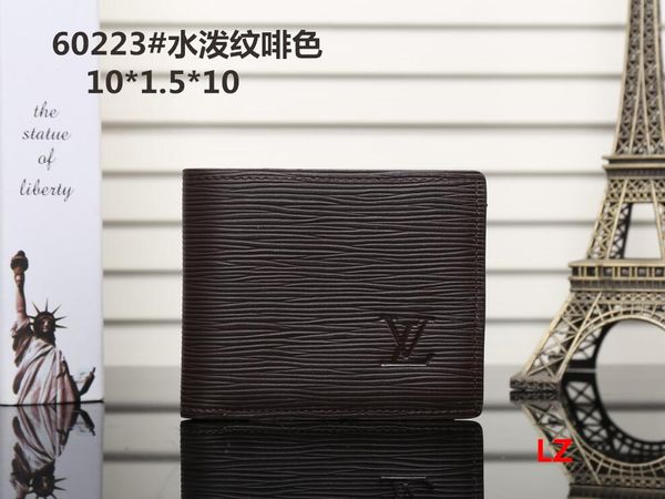 

2018 Male luxury wallet Casual Short designer Card holder pocket Fashion Purse wallets for men free shipping #06