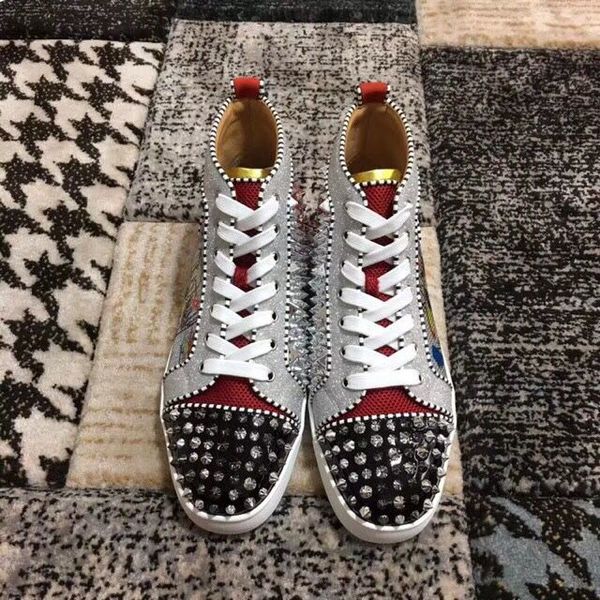 Elegant Spikes Trainers Graffiti Glitter Leather Party Dress Women,Men Walking Flats No Limit F018 Red Bottom Sneaker Casual Shoes 35-46
Elegant Spikes Trainers Graffiti Glitter Leather Party Dress Women,Men Walking Flats No Limit F018 Red Bottom Sneaker Casual Shoes 35-46