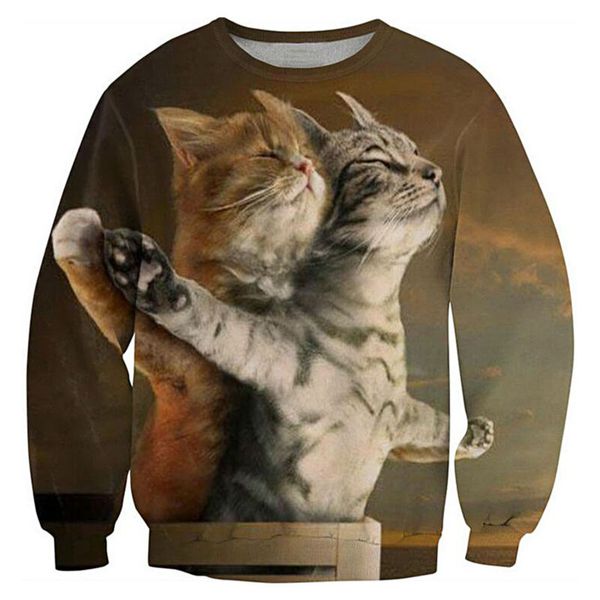 new arrival fashion men/women cat funny 3d printed sweatshirt style fashion casual sweatshirt b204, Black
new arrival fashion men/women cat funny 3d printed sweatshirt style fashion casual sweatshirt b204, Black