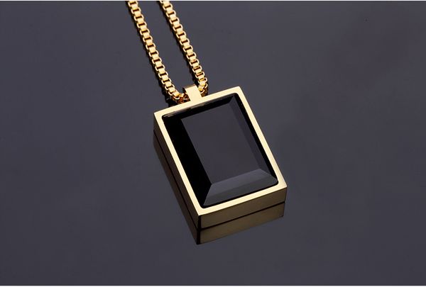 good gift small pendant necklace simple luxury black square created gem crystal rhinestone choker rose gold jewelry men\women, Silver
good gift small pendant necklace simple luxury black square created gem crystal rhinestone choker rose gold jewelry men\women, Silver