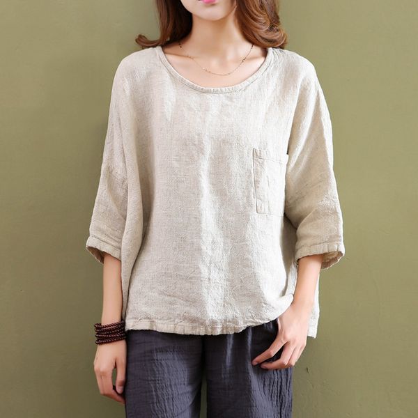 asymsay original cotton linen oversized t shirt women loose big hem pocket bat sleeve plus size female basic tee ac3594, White
asymsay original cotton linen oversized t shirt women loose big hem pocket bat sleeve plus size female basic tee ac3594, White