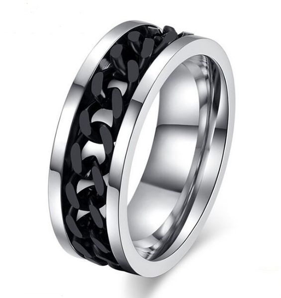 jewelry 8mm chain design stainless steel spinner rings for mens & womens wedding bands size 6-15 sale, Slivery;golden
jewelry 8mm chain design stainless steel spinner rings for mens & womens wedding bands size 6-15 sale, Slivery;golden