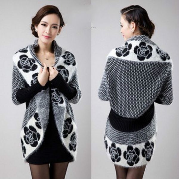 2018 autumn and winter clothing fashion new thick knit sweater bat sleeve cardigan loose shawl women thick sweater, White;black
2018 autumn and winter clothing fashion new thick knit sweater bat sleeve cardigan loose shawl women thick sweater, White;black